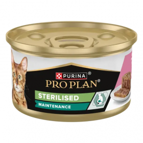Консерва за кастрирани котки Purina  Pro Plan Sterilised  с риба тон и сьомга 